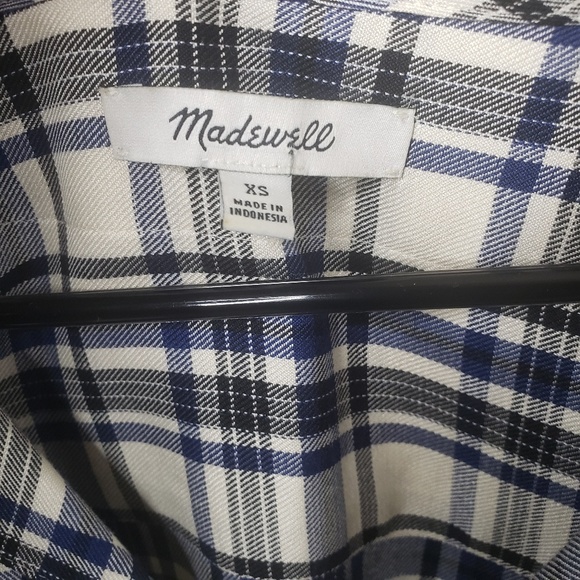 Madewell Plaid Shift Dress Size XS - Picture 3 of 7